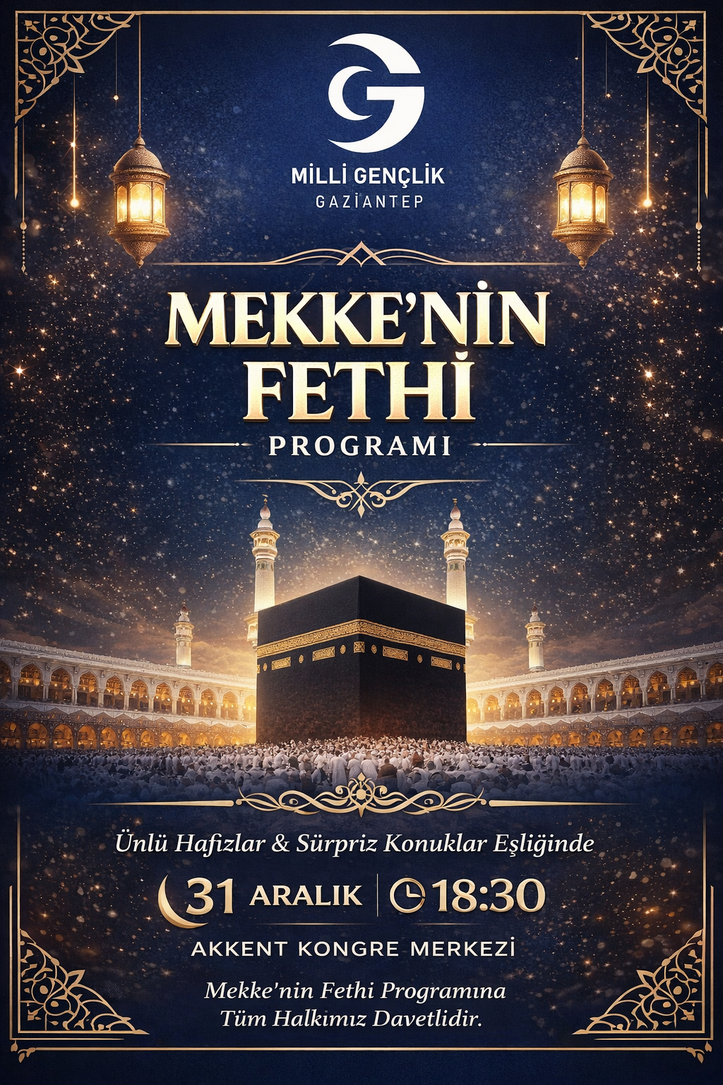 Gaziantep’te Mekke’nin Fethi Coşkusu Yaşanacak